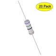 thumbnail image 1 of Uxcell 75 Ohm 3W ±5% Tolerance Axile Lead Metal Oxide Film Resistor 20 Count, 1 of 7