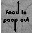 thumbnail image 2 of Food In Poop Out Funny Hungry Baby Romper Boys or Girls Infant Baby Brisco Brands 12M, 2 of 6