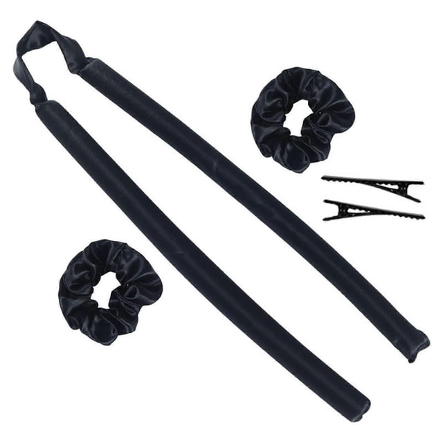 Set de rizadores de pelo sin calor con diadema y pinzas para rizadores suaves sin calor para peinar durante la noche.