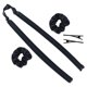 thumbnail image 1 of Heatless Hair Curlers Set with Clips and Headband for Easy Overnight Curls, Soft Velvet, Black, 1 of 4