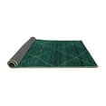 thumbnail image 2 of Ahgly Company Indoor Square Abstract Turquoise Blue Modern Area Rugs, 7' Square, 2 of 4