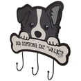 thumbnail image 4 of Did Someone Say "Walk"? Dog Metal Wall Organizer - 13" - Black and Cream, 4 of 5