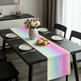 thumbnail image 2 of Teal Pink Ombre Table Runner 70 Inches Long, Modern Abstract Art Aesthetics Kitchen Coffee Dining Table Decoration for Home Party Birthday Wedding Home Decor 13x70 Inches, 2 of 8