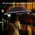 thumbnail image 4 of Lejorain Large Reverse Umbrella -50 Inch Windproof Inverted Umbrella - Automatic Folding Umbrella with Safety Reflective Strip(Blue), 4 of 5