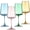 Mix, variant on 18oz Clear Ribbed Wine Glasses Set of 4, Vintage Crystal Wine Glasses with Long Stem & Thin Rim, Perfect for Weddings & Dinners