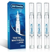 3pcs AZSmile Teeth Whitening Pen Kit,  35%CP 6ml Non-Sensitive Teeth Whitening Gel, Tooth Whitener Mint Flavor
