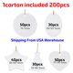 thumbnail image 1 of Almacén de EE. UU., envío gratis, 200 Uds., decoración colgante para árbol de Navidad, adornos de cerámica de sublimación personalizados en blanco, 1 of 4