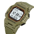 thumbnail image 3 of Montre Numérique de Sport pour Hommes Étanche / Affichage Lumineux Durable Extérieur Robuste Résistant aux Chocs / Chronomètre Calendrier / Randonnée Course Natation Noir, 3 of 5