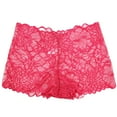 thumbnail image 3 of LAVRA Women's Regular Plus Size Lace Panties Multi Pack Sexy Boyshorts Underwear, 3 of 3