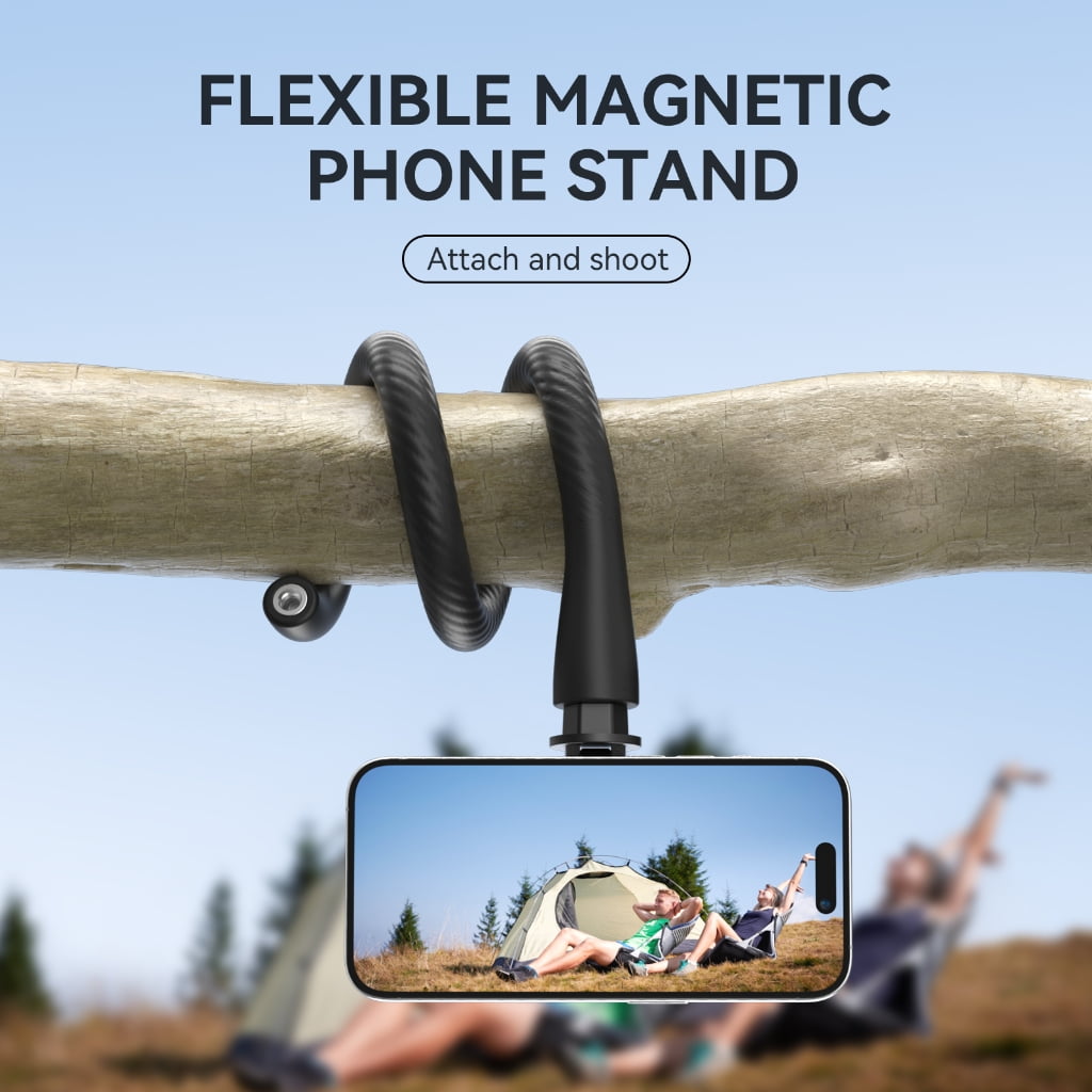 AOOOWER Phone Holder For Stroller Magnetic Suction Flexible Gooseneck Phone Holder