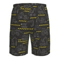 thumbnail image 6 of Naloa Retro Excavator Men's Beach Shorts, Surfing shorts, Swim trunks, Quick Dry Swim Trunks for Surfing Beach Fun - 3X-Large, 6 of 9