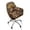 Cattle Sunflower Forest Camo, variant on Xixirimido Black Cow Spot Cowhide Pattern Swivel Office Arm Chair Covers Stretch Soft Desk Chair Slipcovers, Curved Back Leisure Armrest Chair Protector Accent Dining Chair Cover