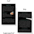 thumbnail image 5 of Boutique Marketing LLC HydraFacial Benefits & FAQ Infocards  30 Pack  Size 4x6 inches Postcard Size  HydraFacial Professionals Esthetician  Black with Aqua Design, 5 of 9
