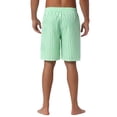 thumbnail image 3 of INSPIRAR CHIC Pantalones de baño a rayas de verano para hombres con cintura ajustable 36 Verde claro, 3 of 6