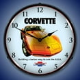thumbnail image 2 of Collectable Sign and Clock 1974 Corvette 2 LED Lighted Premium Wall Clock, 2 of 7