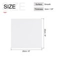 thumbnail image 2 of Uxcell ABS Plastic Sheet 8 x 8 x 0.12 Inch ABS Styrene Sheets for Building Model DIY Crafts Panel White 3 Pcs, 2 of 5