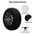 thumbnail image 2 of Easygdp Space D Wheel Cover,Spare Tire Cover,4-17in Spare Tire Cover Universal Fit for Trailer, Car, Truck, SUV, Jeep-14 inch, 2 of 6