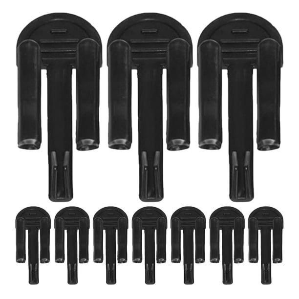 Houderco 10Ud Clips Plásticos Para Bolsas De Basura Con Sujeción Para Cocina Oficina Y Color Negro