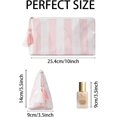 thumbnail image 4 of Makeup Bags for Purse,Small Clear Coated  Bags for Women Girls,  Travel Organizer Zipper Pouch Beach Vacation Essentials (White-), 4 of 6