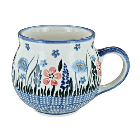 

Blue Rose Polish Pottery Venus Bell Shaped Mug