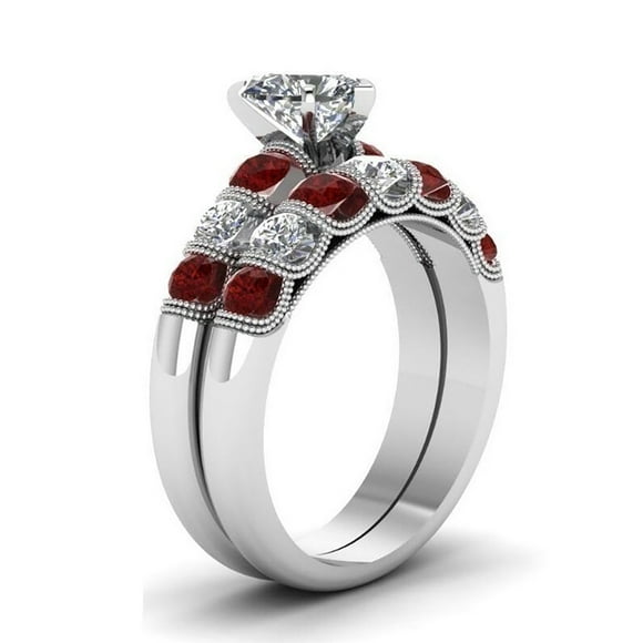 TopLLC Rings Valentine's Day Engagement Wedding Ring Heart Shaped Ring Alloy Jewelry Ring ring