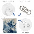 thumbnail image 3 of Blue Jellyfish Coastal Shower Curtain Set - Long 72" x 84" Washable Bathtub Curtain with 12 Hooks, Nautical Octopus Summer Ocean Rustic Waterproof Fabric Stall Shower Curtains for Bathroom Décor, 3 of 6