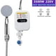 thumbnail image 3 of Calentador de agua instantáneo a gas de 3500 W, portátil, para ducha de camping, calentador de agua de acero inoxidable., 3 of 5