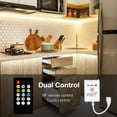 thumbnail image 5 of DAYBETTER 20FT Under Cabinet LED Lighting Kit, 6 Pcs Dimmable 2700K-6500K Strip Lights, Dual Control & Timing for Kitchen Cabinet TV Back, 5 of 8