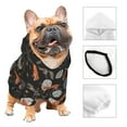 thumbnail image 3 of Fotbe Fox In The Forest Print Small Dog Sweater Hoodies Pet Grey Hooded Soft Fleece Sweatshirts with Pocket Fall Winter Puppy Cat Sweaters Warm Clothes-XX-Large, 3 of 7