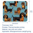 thumbnail image 5 of Dachshund Printed Desk Mat Mousepad, Non-Slip Rubber Bottom, 8.3x9.8 Inch, Suitable for Office and Gaming, 5 of 6