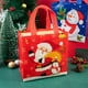 thumbnail image 3 of StoBag-bolsas de tela no tejida para Navidad, embalaje de regalo de dulces, Papá Noel, recuerdos de fiesta de Feliz Año, 4 piezas/1 lote, 3 of 4