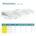 thumbnail image 4 of MCombo 10 ft. W x 3.5 ft. D Window & Door Awning, 4 of 9