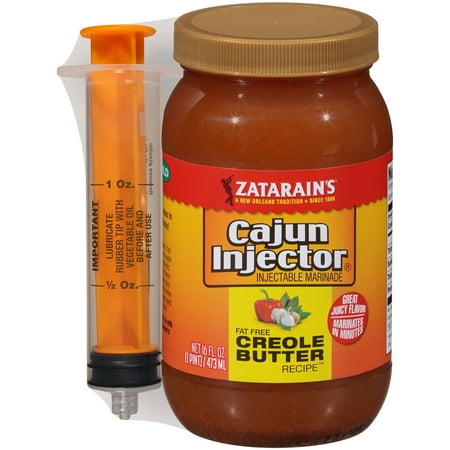 Zatarain's® Cajun Injector® Creole Butter Recipe™ Injectable Marinade 16 fl. oz. Jar