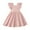 Pink, variant on Kids Girls Casual Dress Summer Solid Color Fly Sleeves Back Bow Tie Dress Party Birthday School Tunic Dresses