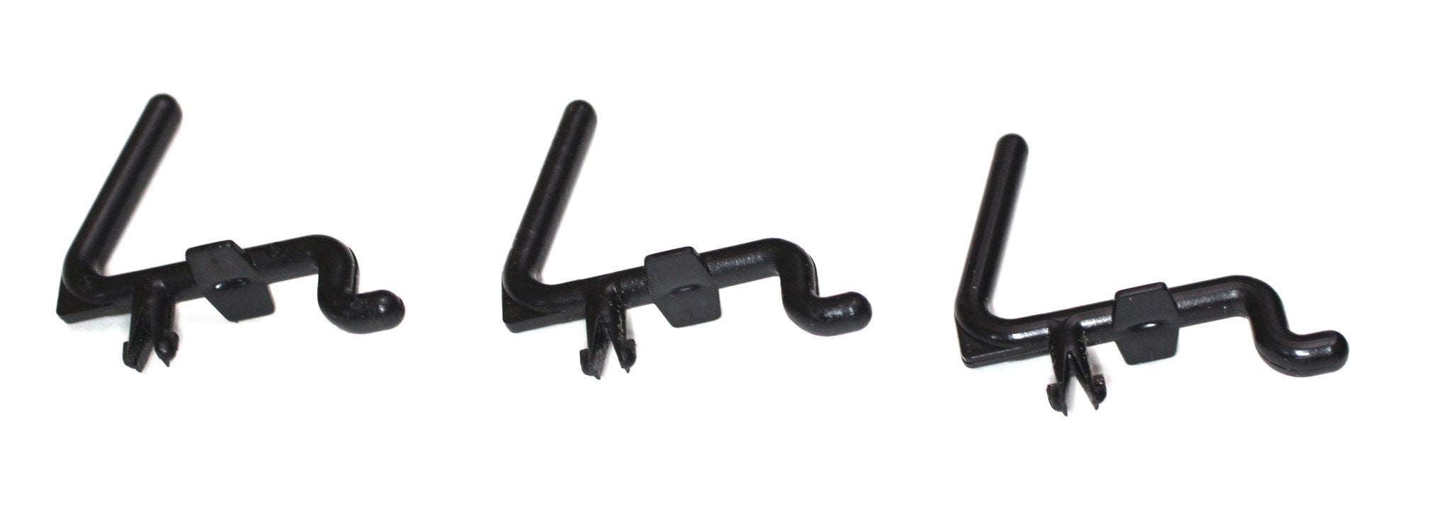 L Style Plastic Black Locking Pegboard Hook Kit - Multi-Pack / Garage  storage jewelry tools crafts Plastic Peg board hooks - Black 25 Pack 