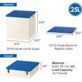 thumbnail image 3 of Folding Storage Box with Building Lid for Duplo Blocks L Collapsible Storage Bin QtToy Container for Lego Bricks (), 3 of 8