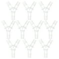 thumbnail image 1 of Shisuyan Pipe Connector White Plastic 10Pcs 2x2.8In, 1 of 8