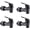 4 Black, variant on Stainless Steel Beverage Dispenser Spigot Replacement for Glass Drink Dispenser Jars