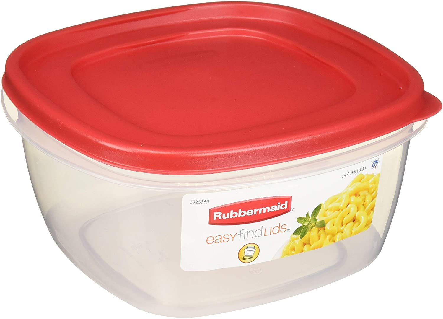 Rubbermaid Easy Find Lids Food Storage Container, 14 Cup