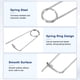 thumbnail image 2 of Uxcell 4-Pack Pin de Seguridad de Pasador en Forma de Broche, Pines de Acero Inoxidable M2x45mm, Sujetadores de Broche de Bloqueo Rápido, Clips Retenedores Pesados, 2 of 7
