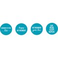 thumbnail image 2 of Darling Souvenir 190 Pcs Retirement Party Theme Stickers for chocolate Candy Labels-Turquoise Blue, 2 of 2