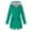 Green, variant on Women's Anorak Jacket Lightweight Windproof Loose Fit Hooded Raincoat Outdoor Casual Coat for All Seasons (Red,XL)