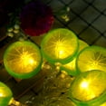thumbnail image 3 of Guirnalda de luces LED de color lima de 20 LED y 2,5 m para decoración navideña y de jardín al aire libre, 3 of 8