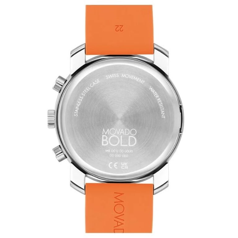Movado Silver Case with Coral Strap Movado M95 Chronograph -  main image 3