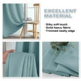 thumbnail image 4 of OVZME 2 Panels Set Aqua Blue Blackout Curtains for Living Room 84 Inch Length, Solid Thermal Insulated Privacy Bedroom Window Treatment Curtains Blackout Drapes, W40 x L84 Inch, Aqua, 4 of 7