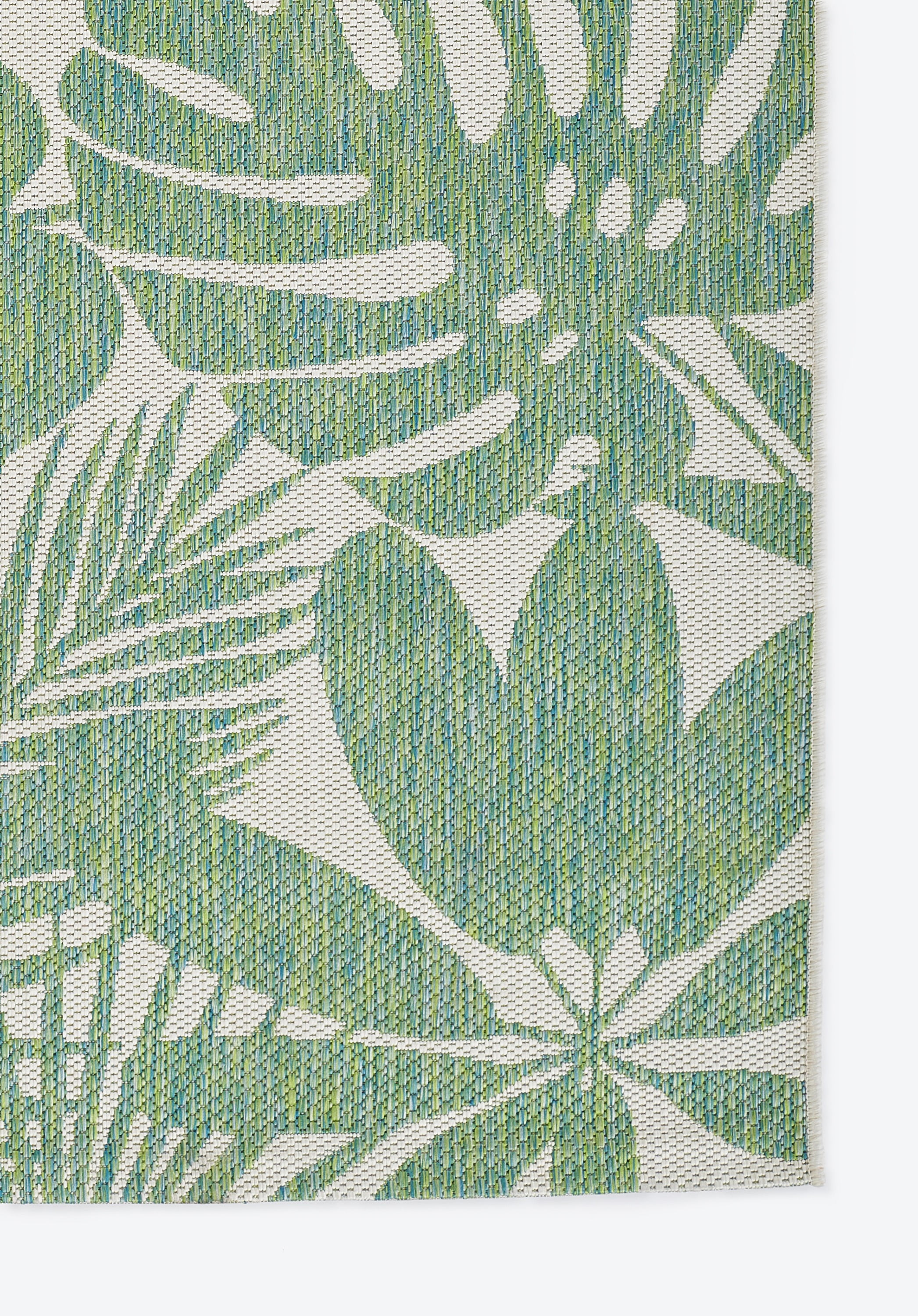 Novogratz by Momeni Villa Salerno Green Indoor Outdoor Rug 6'7" X 9'6"
