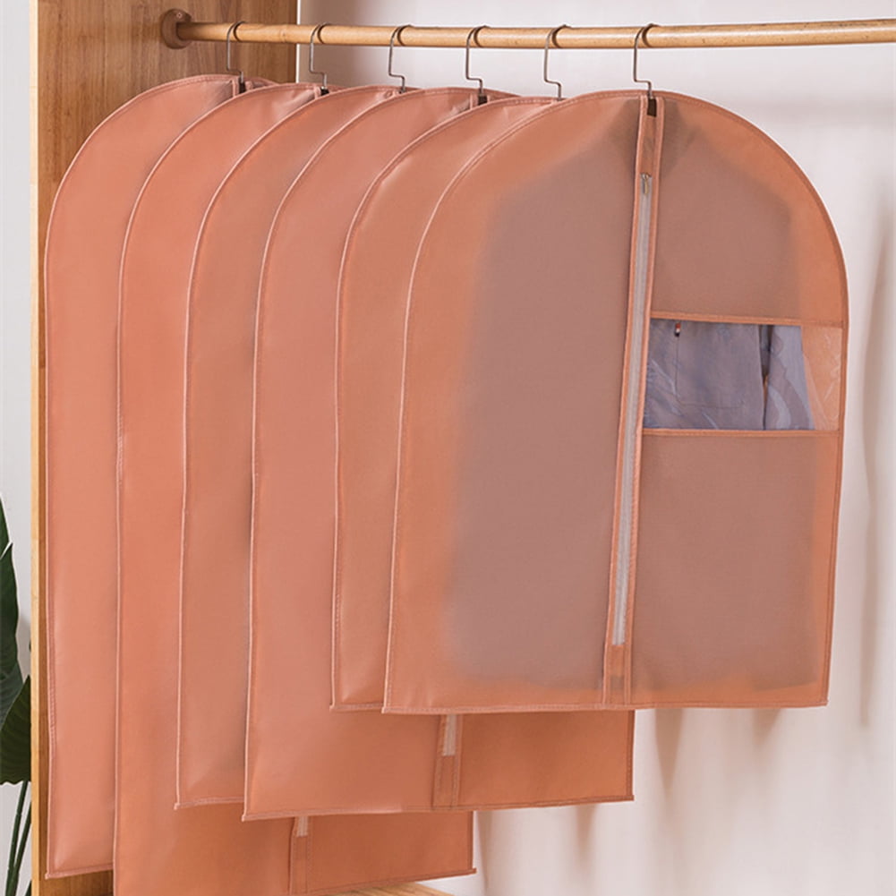 Zippered Colorful Garment Bag,Dust-Proof Suit Bag Garment Cover,Hanging Clothes Cover for Coat, Jacket, Sweater,Shirts,Travel & Clothing Storage,3PCS,24"X47"