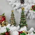 thumbnail image 2 of Northlight Glittered Christmas Tree with Presents, Berries and Bows Decoration - 10", 2 of 4