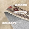 thumbnail image 4 of RUG ROBOT Modern Bordered Machine Washable Rug, Ultra-Thin Soft 3x5 Rugs for Entryway Bedroom, Non-Slip Stain Resistant Small Carpet for Laundry Entry (3'x 5',Beige), 4 of 6