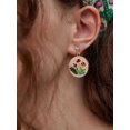 thumbnail image 3 of HSHDLDF Boucles d'Oreilles Pendantes Champignon pour Adolescentes Pendentif Rond Cercle en Émail Coloré Boucle Pendante Drôle Simulation Champignon Boucles d'Oreilles Nourriture Bijoux, 3 of 7